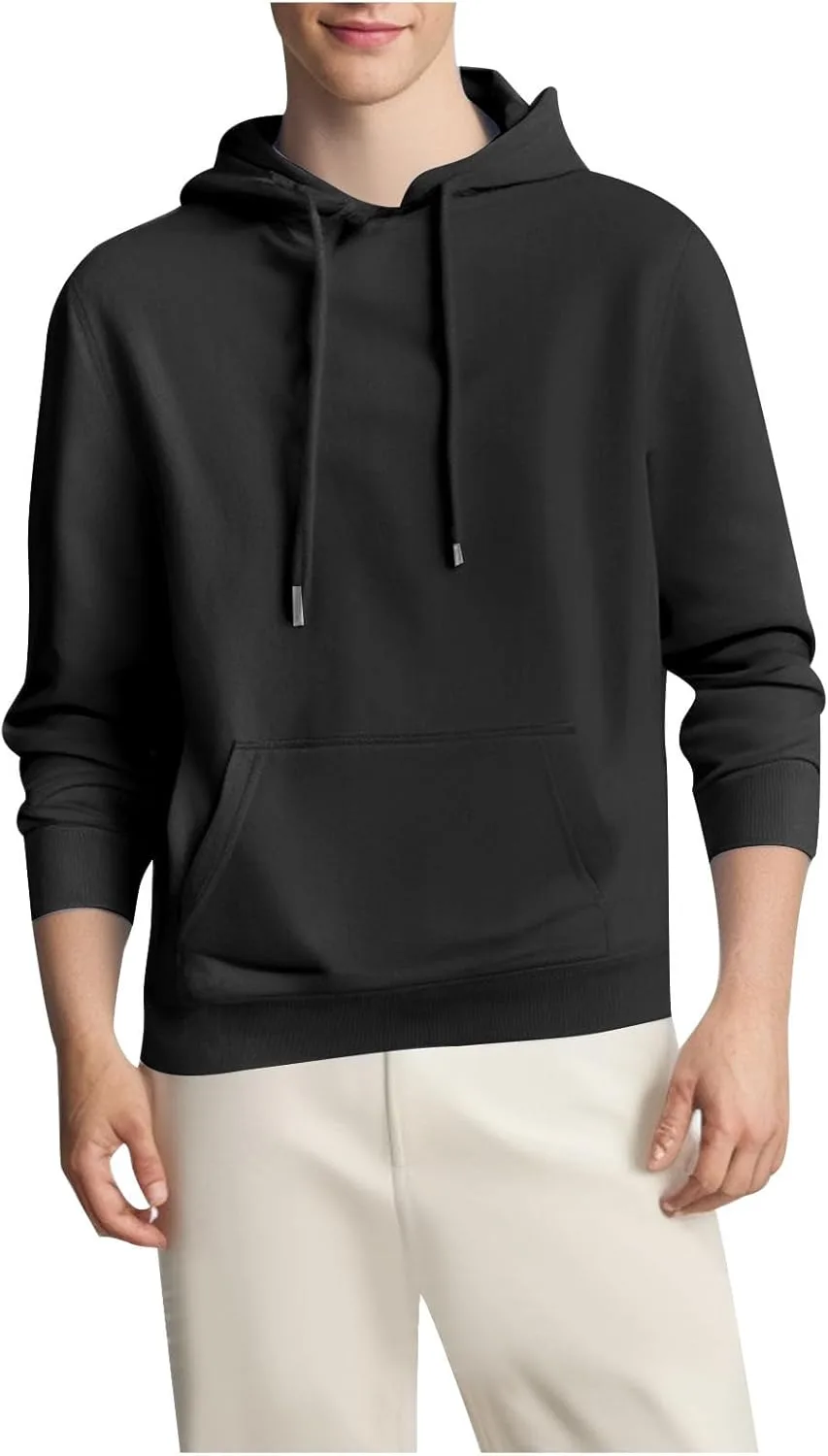 

Мужская толстовка с капюшоном на флисе, свободная, с карманом