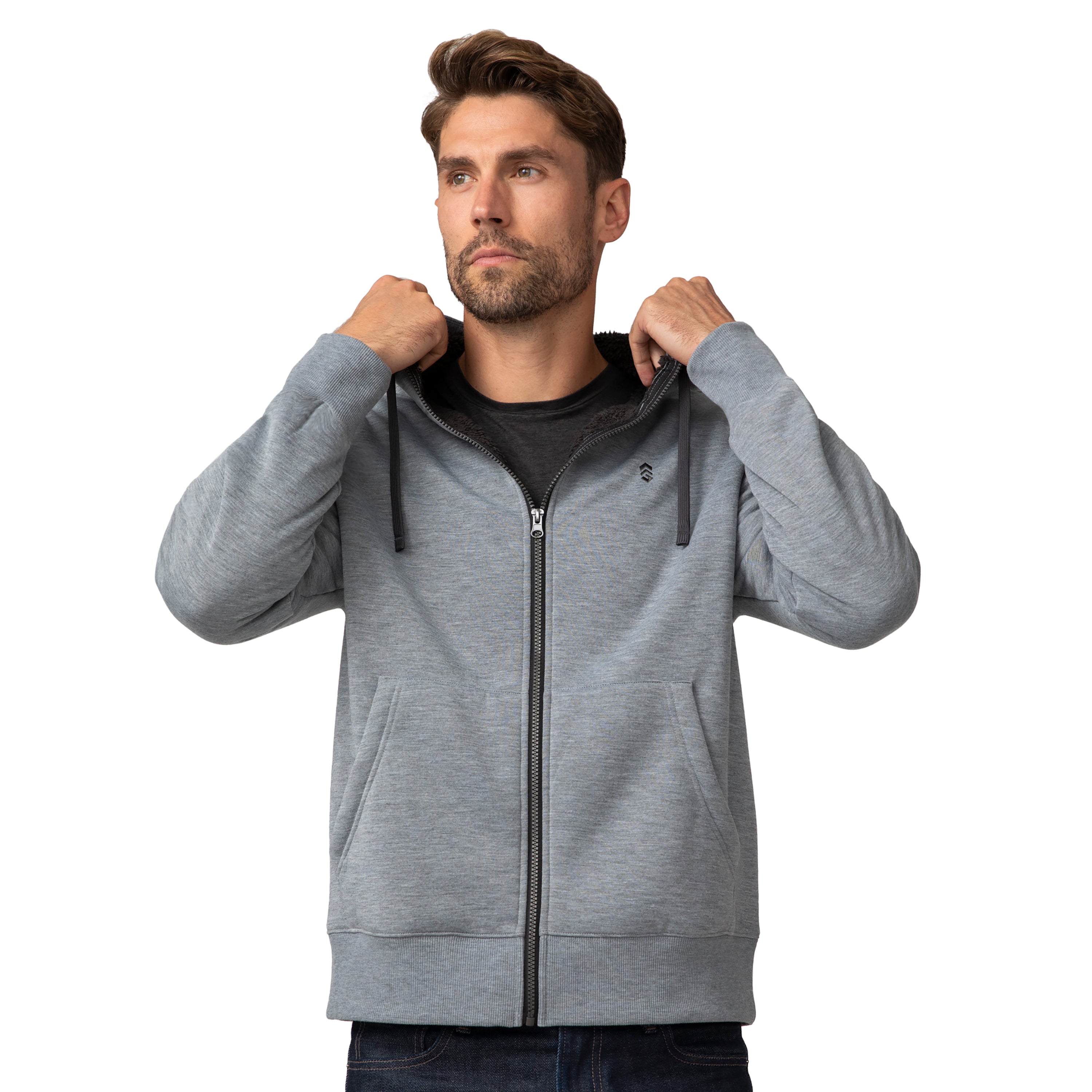 

Толстовка Free Country с капюшоном для всех, цвет grey heather