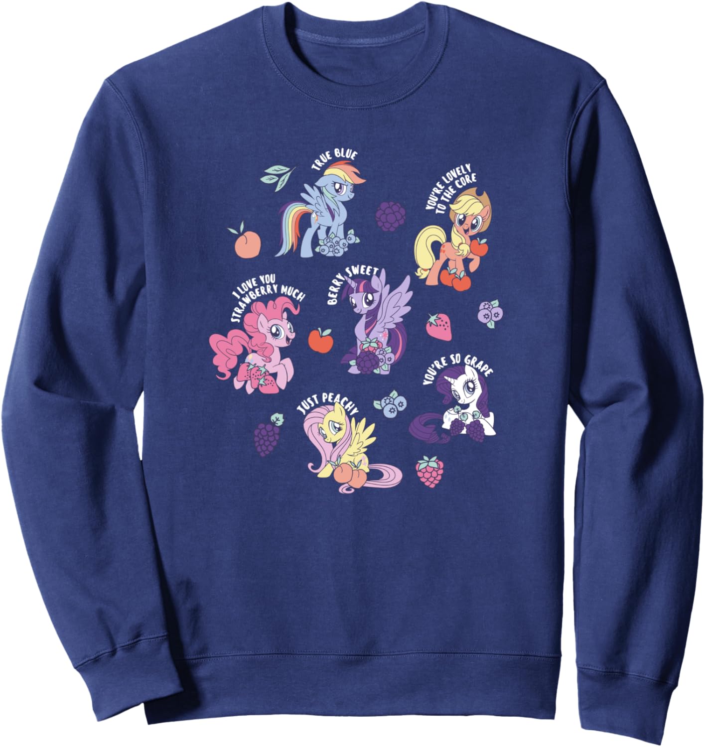 

Толстовка с изображением милой пони из учебника My Little Pony: Friendship Is Magic, синяя