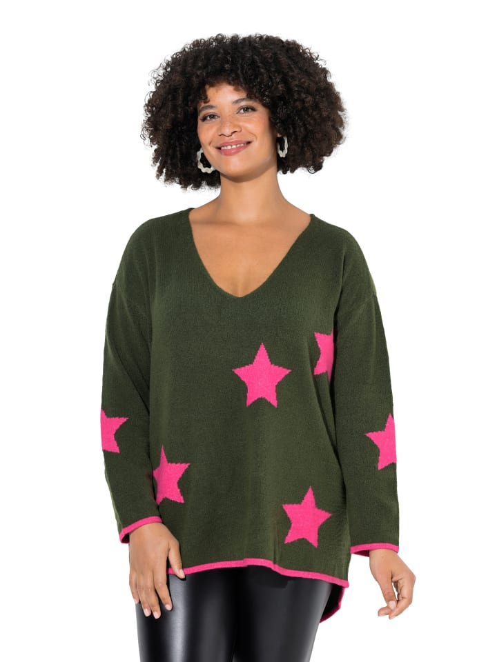 

Angel of Style Свитер темно-зеленого цвета