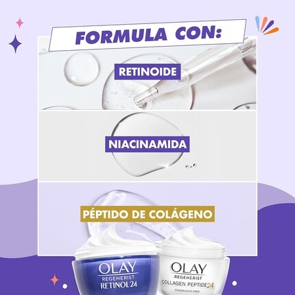 Набор Olay — С коробкой и роликом для лица, кремом Collagen Peptides 24 и кремом Retinol без запаха — фото 3