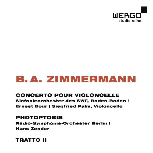 

CD диск Zimmermann / Palm / Radio-Sym-Orch Berlin / Bour: Cello Concerto