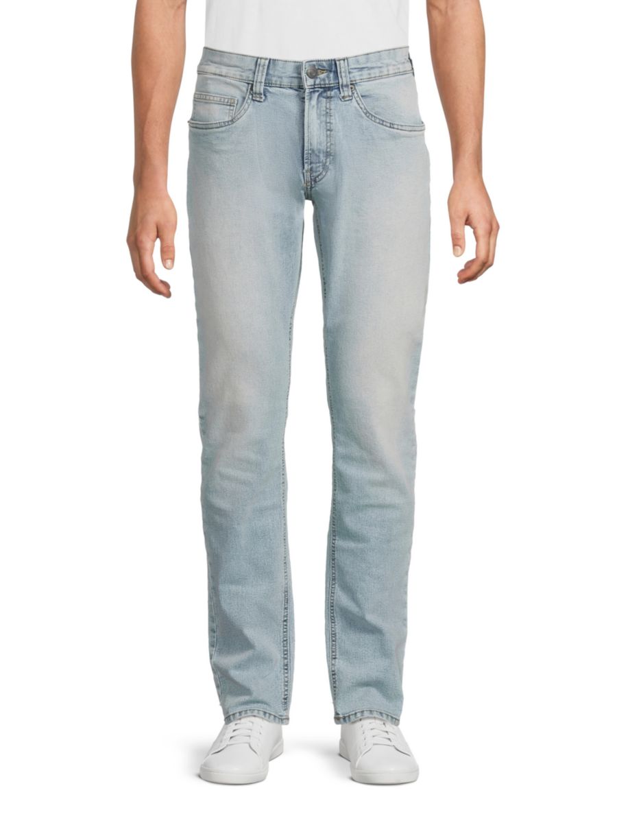 

Джинсы Slim-Leg Ash Wash BUFFALO David Bitton, цвет Bleached And Blasted