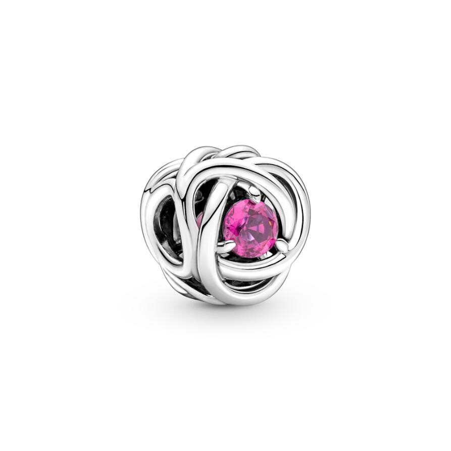 

Шарм October Pink Eternity Circle Pandora, стерлинговое серебро