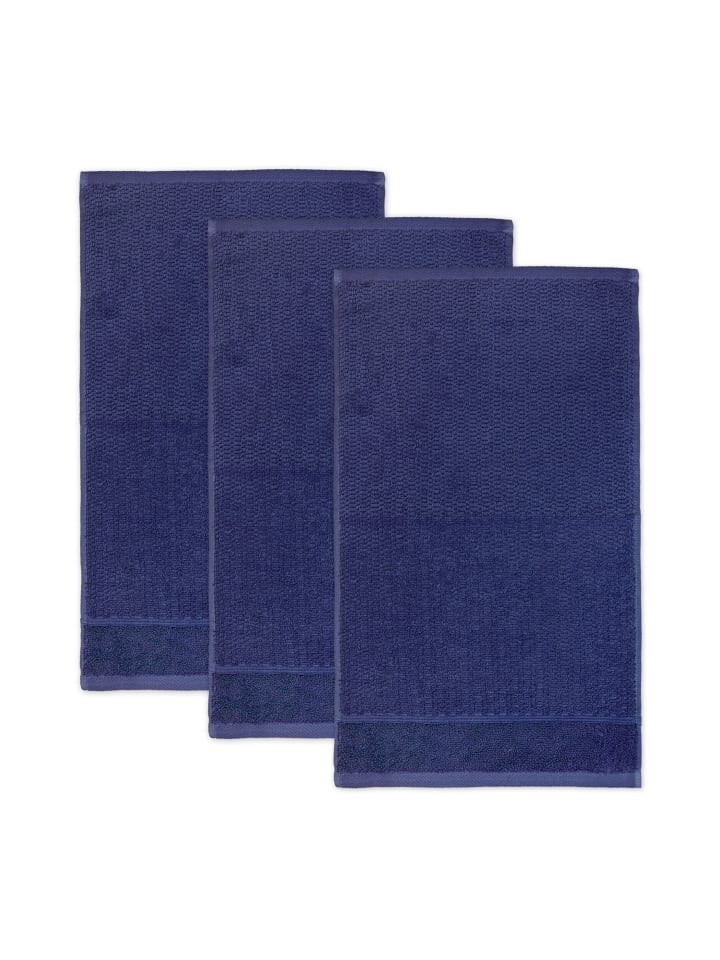 

Гостевое полотенце frottana Pearl 3er Pack, цвет deep sea