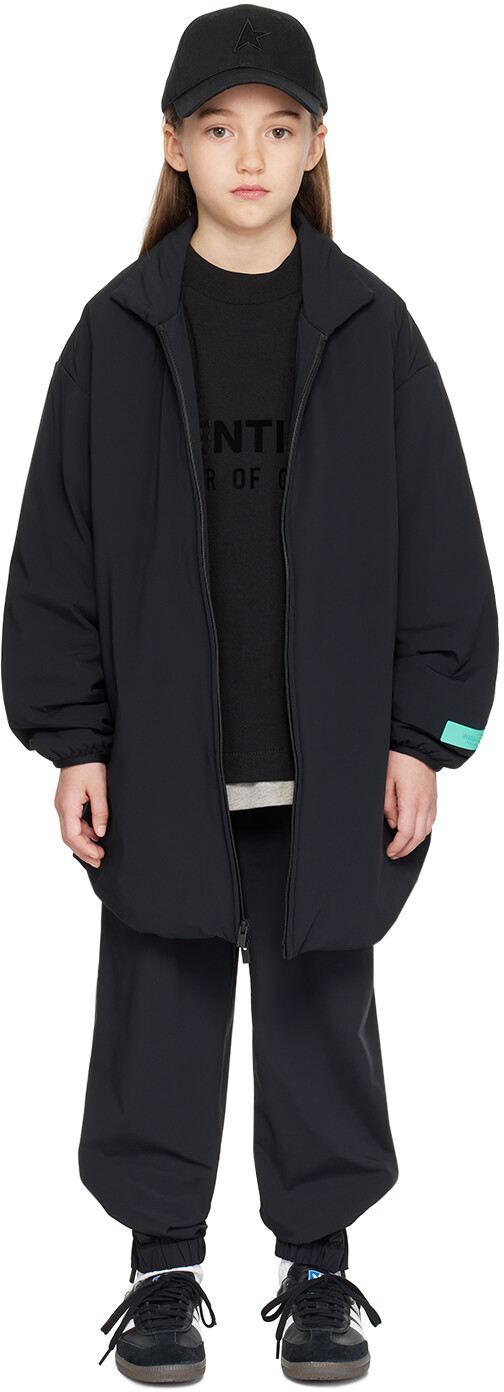 

Детская черная куртка с высоким воротником Fear Of God Essentials, Черный, Детская черная куртка с высоким воротником Fear Of God Essentials