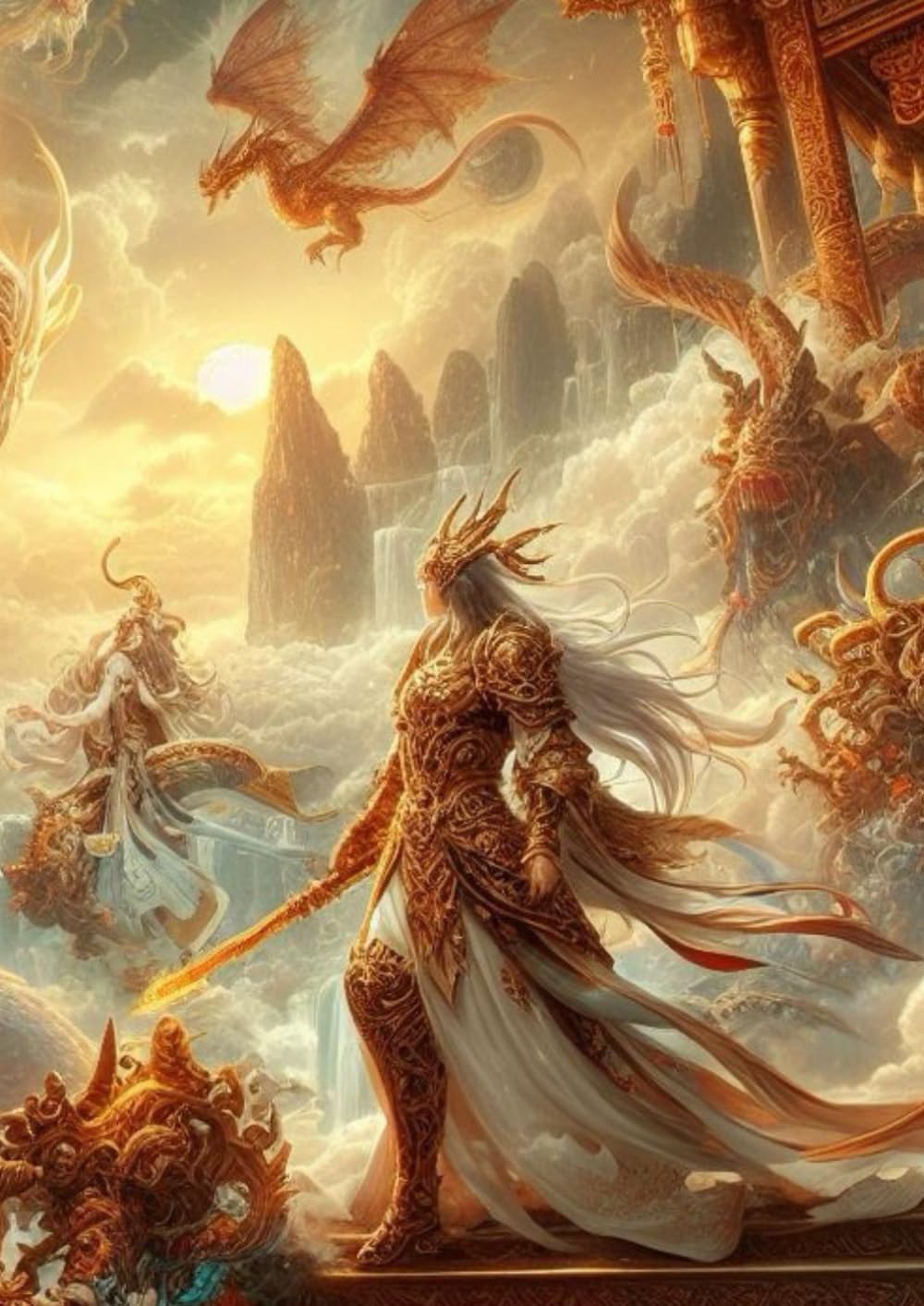 

Quaderno Fantasy Drago da 100 pagine, fogli bianchi, formato A4: Fantasy Dragon notebook with 100 pages, white sheets, A4 format (Italian Edition)