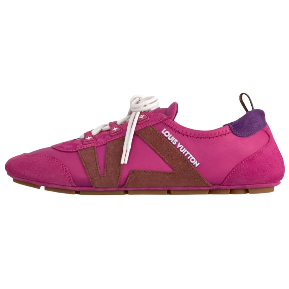 LOUIS VUITTON Кроссовки Sneakerina German Army, низкие, повседневные, женские, фуксия