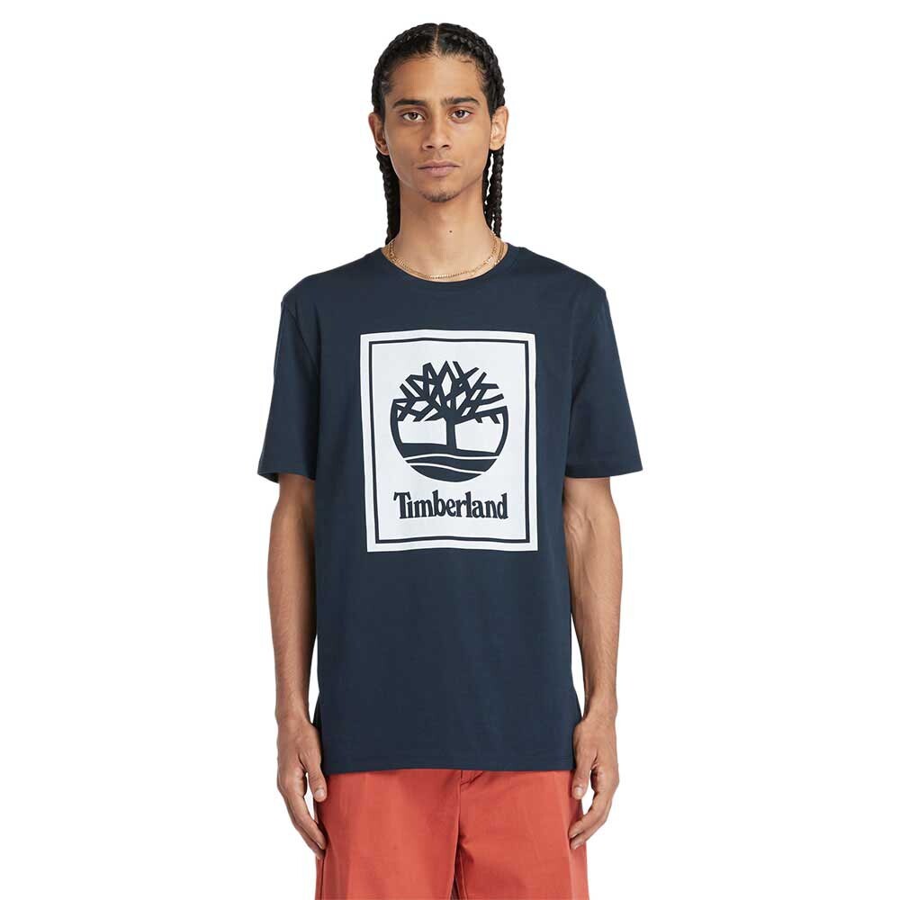 

Футболка с коротким рукавом Timberland Stack Logo, синий