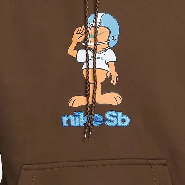 Толстовка мужская шоколадная Nike, цвет Chocolate — фото 4