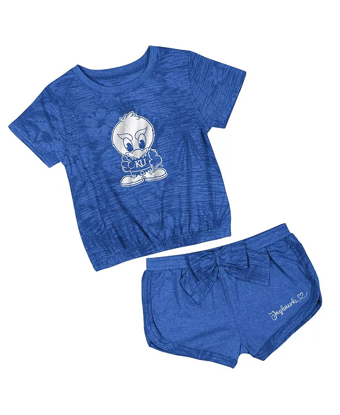 

Комплект из двух предметов для малышей: футболка и шорты Royal Kansas Jayhawks Fern Colosseum