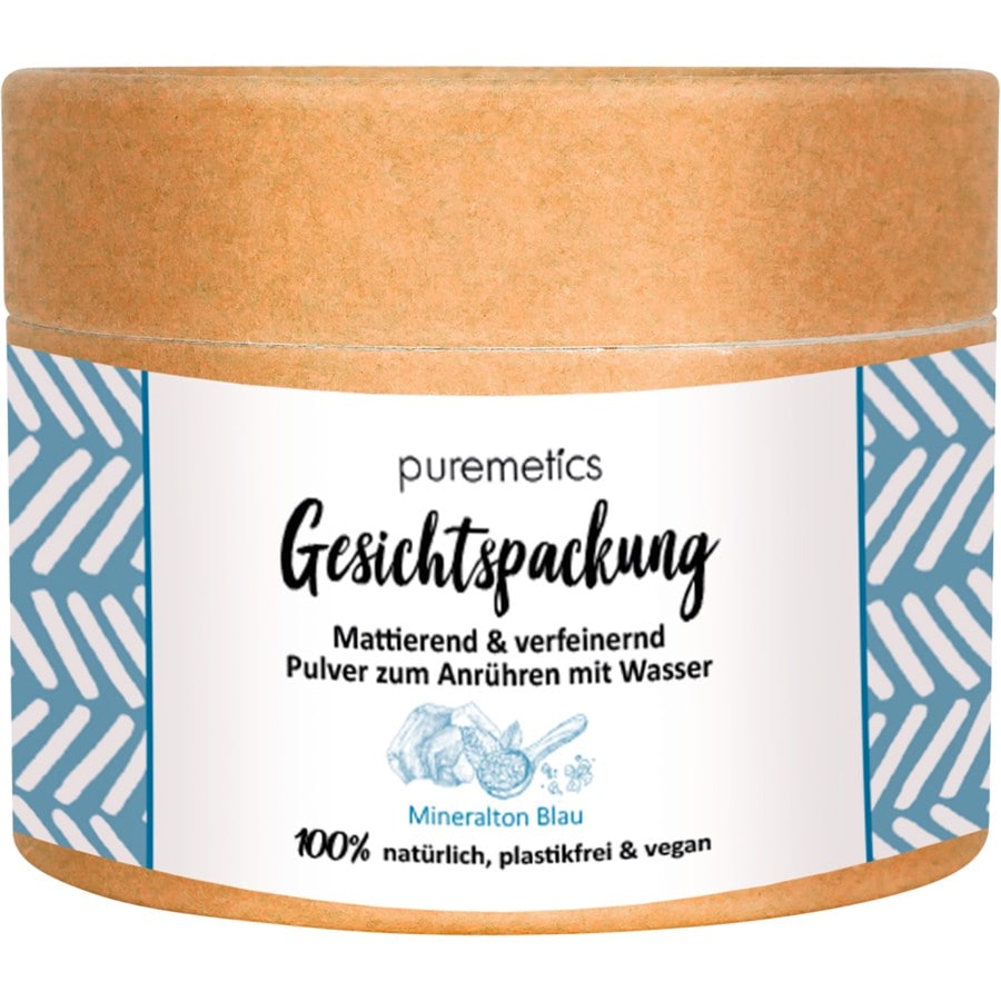 

Маска для лица puremetics Gesichtspackung Mineralton Blau, 60 g