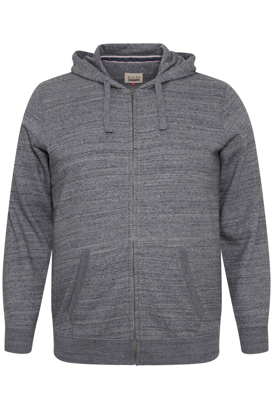 

Толстовка с капюшоном на молнии BLEND Zip-Up Hoodie Velno, серый