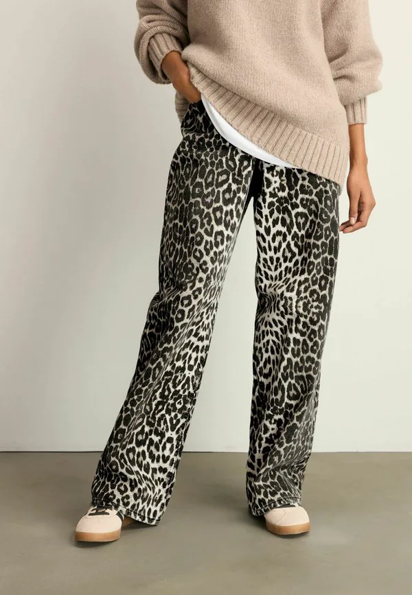 Свободные джинсы Next, Leopard Print