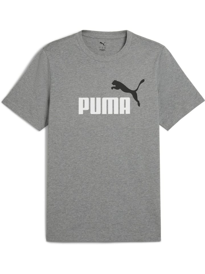 

Футболка ESS 2 COLOR No.1 Logo Tee серого цвета Puma, Серый, Футболка ESS 2 COLOR No.1 Logo Tee серого цвета Puma