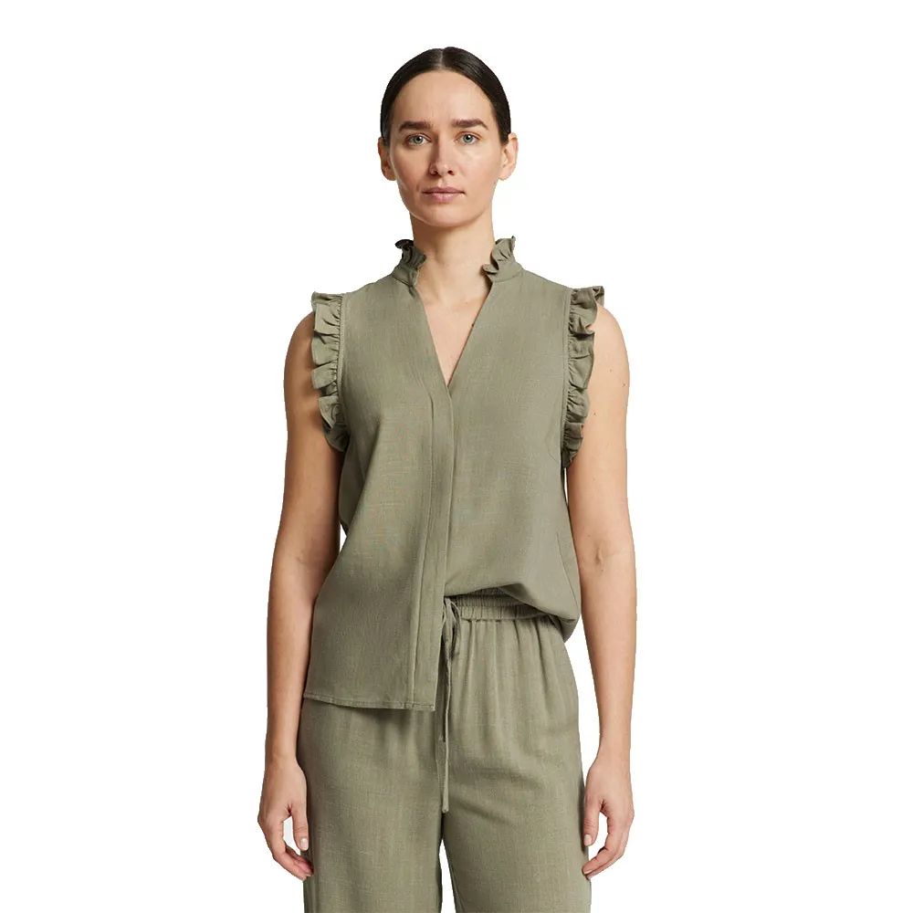 

Блузка Selected Viva sleeveless, зеленый