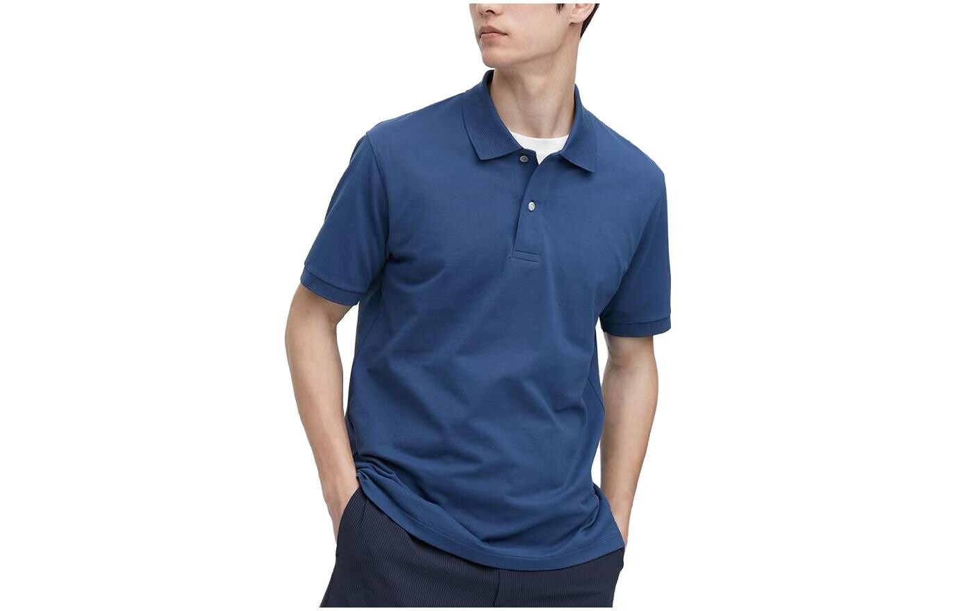 

Рубашка поло унисекс UNIQLO, цвет Blue