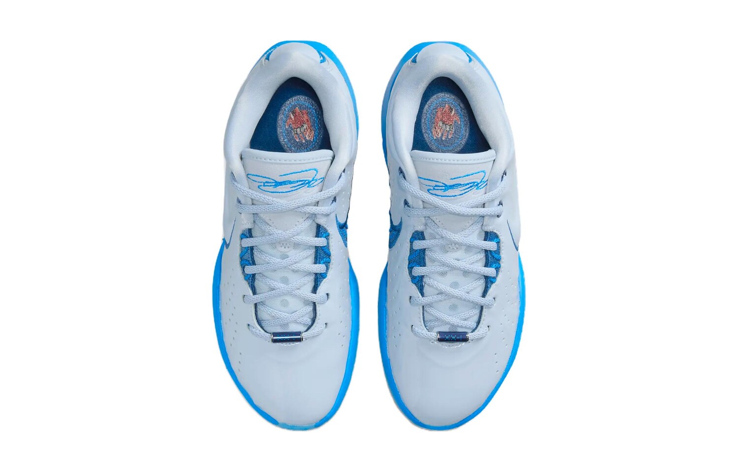 Детские баскетбольные кроссовки Nike Lebron 21 GS, Light Armory Blue/Hero Blue/Greystone Blue/Court Blue — фото 4