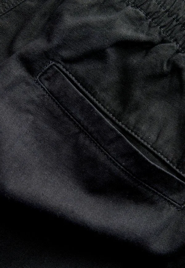 Брюки свободного кроя из смесовой ткани Next, Black — фото 3