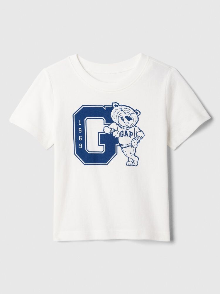 

Хлопковая футболка Gap, белый