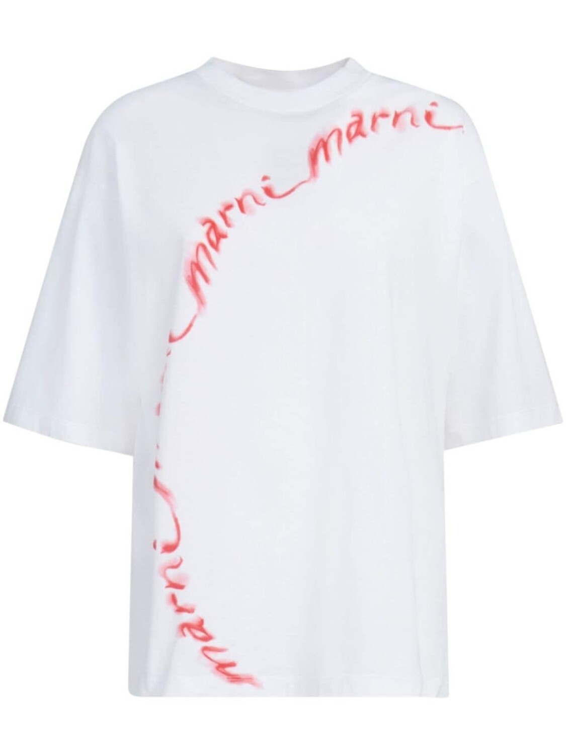 

Marni футболка с логотипом, белый