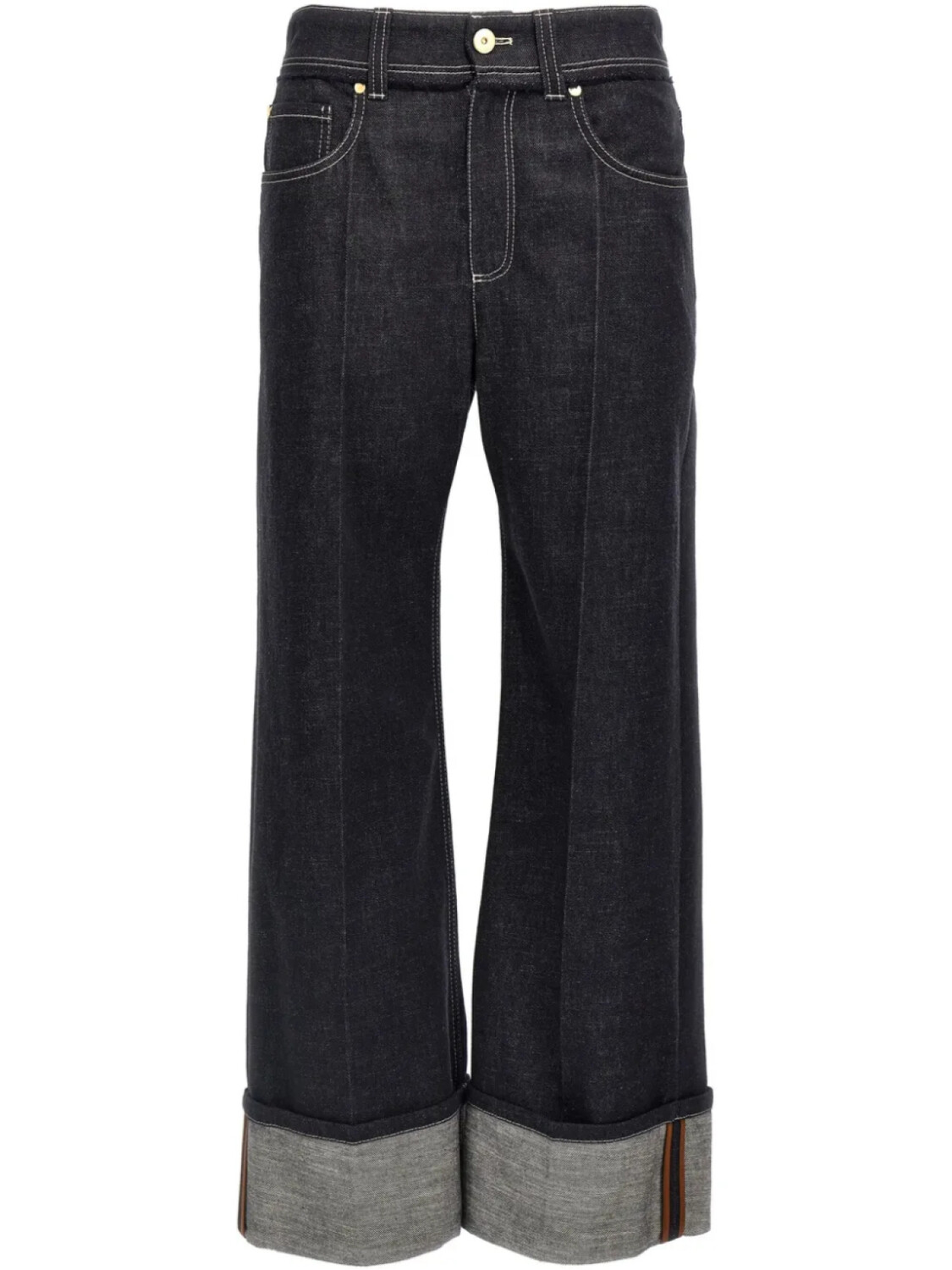

Джинсы Brunello Cucinelli с отворотами, синий