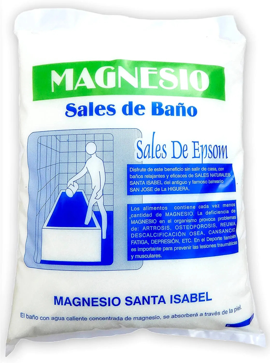 Английская соль Santa Elizabeth 4.5 кг для ванн и ног Magnesio Santa Isabel