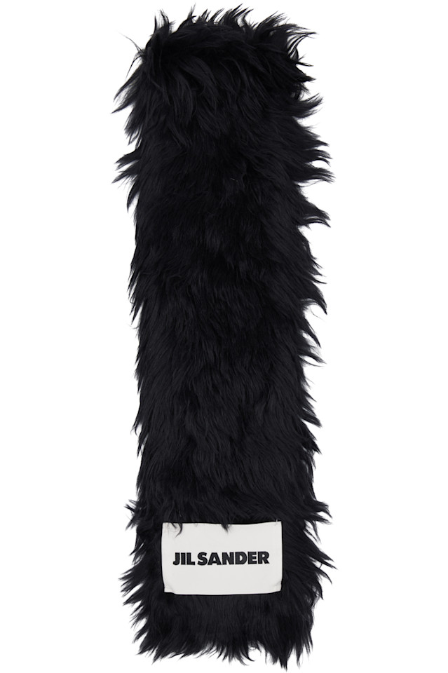 

Шарф из альпаки Jil Sander, черный