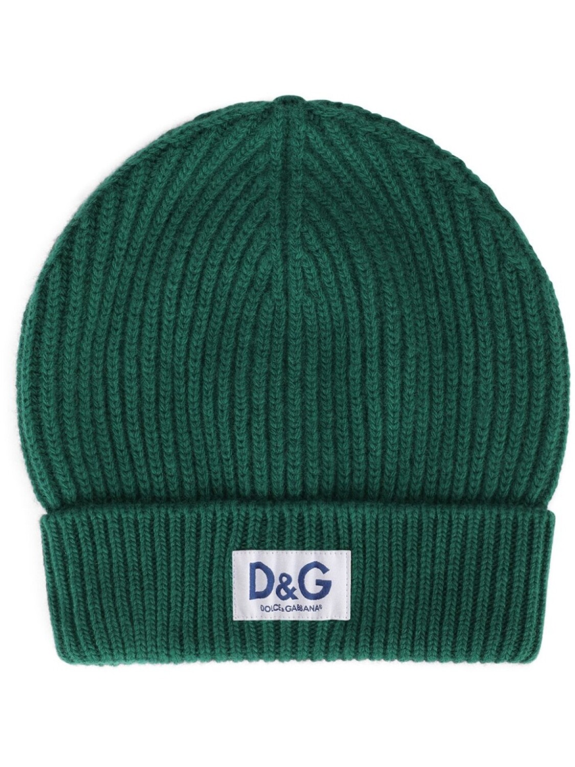 

Dolce & Gabbana кашемировая шапка бини с нашивкой-логотипом DG, зеленый