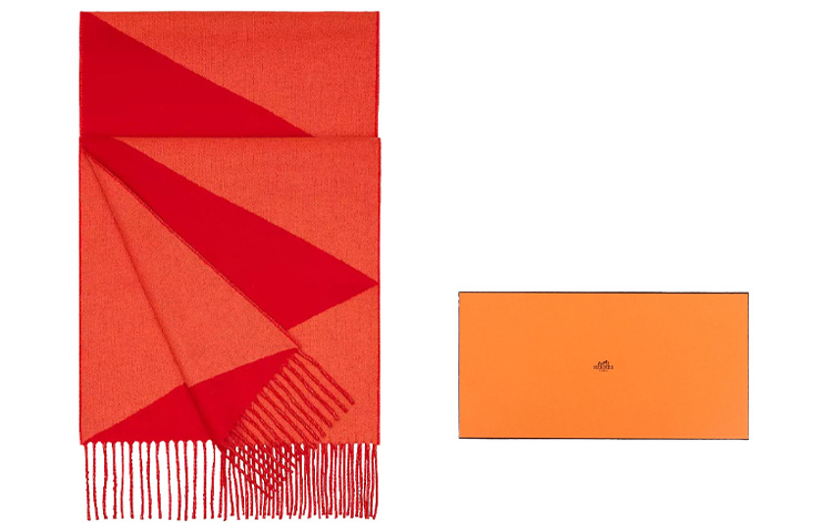 

Шерстяной шарф HERMES для женщин, в коробке