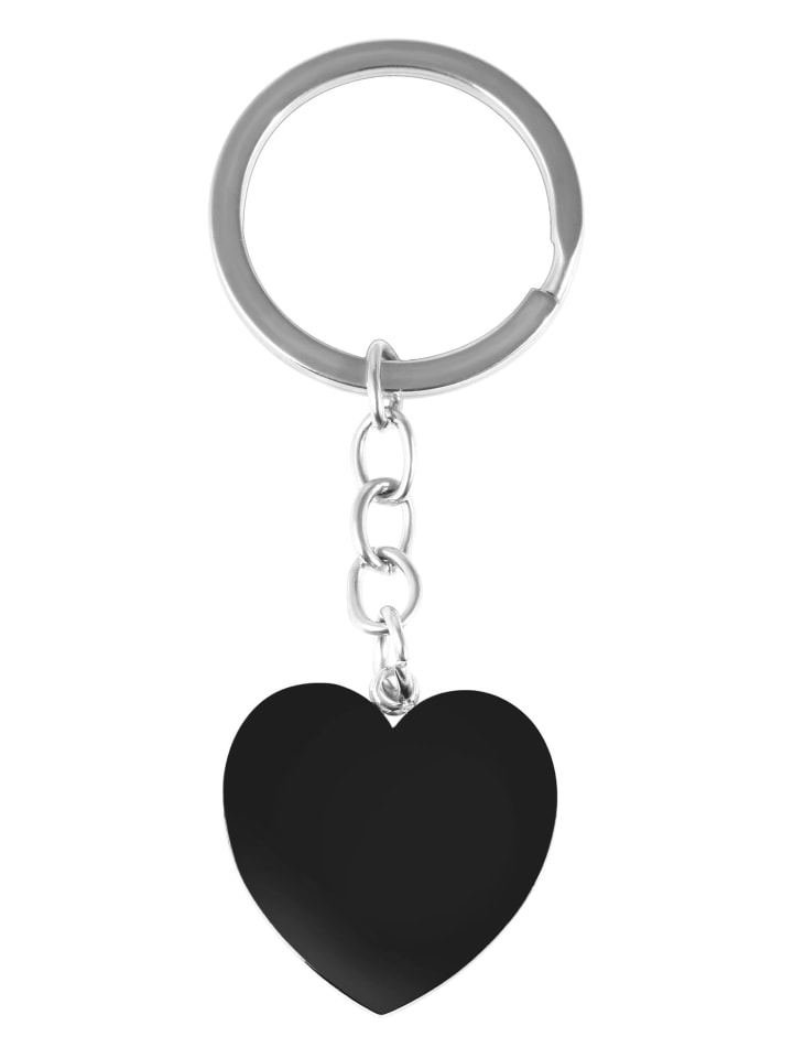 

Adeliás Женский кулон - кулон в виде сердца и ключа из нержавеющей стали, черный