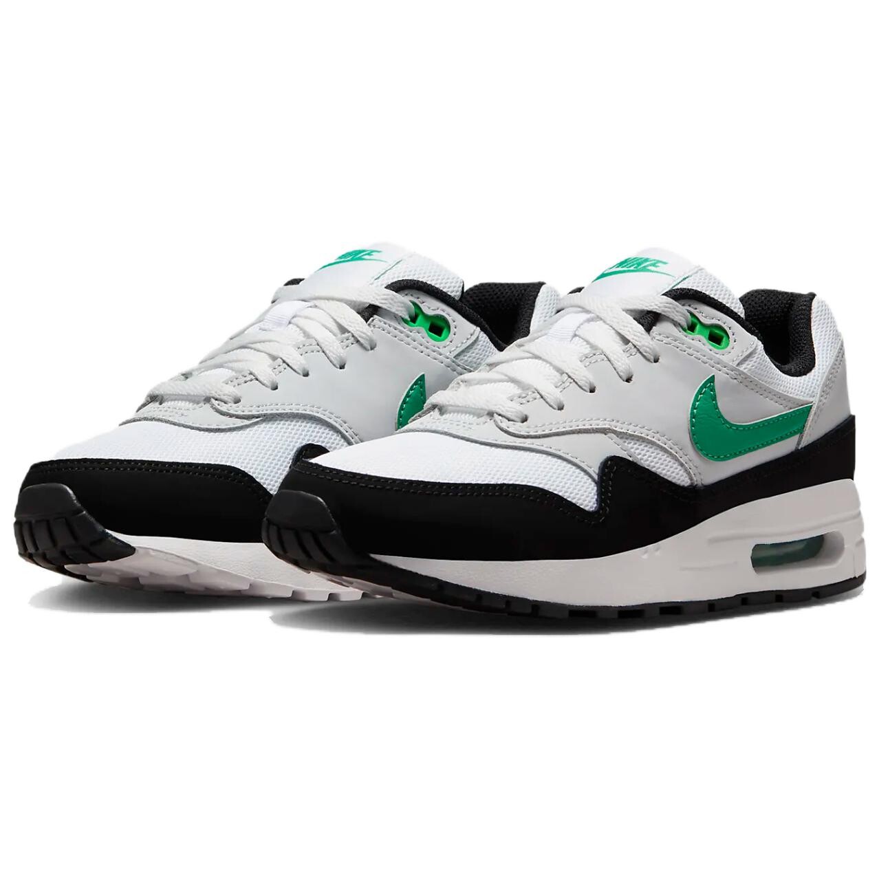 Кроссовки Nike Air Max 1 для женщин, White/Pure Platinum/Black/Stadium Green — фото 3