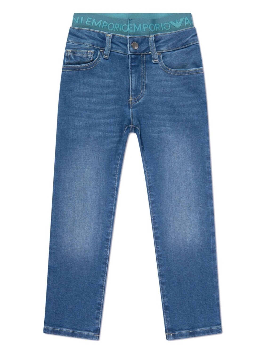 

Emporio Armani прямые джинсы J07 с логотипом, синий