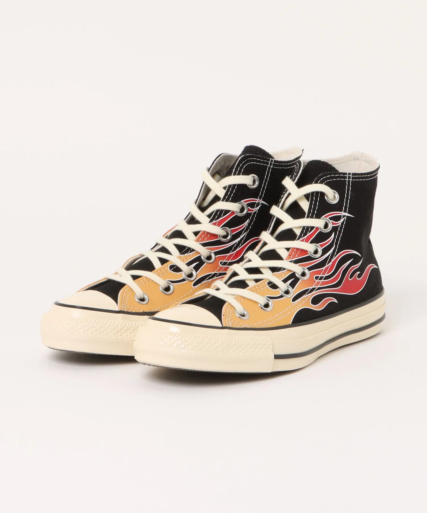 Мужские высокие кеды с принтом CONVERSE ALL STAR AGED IGNT HI чёрные