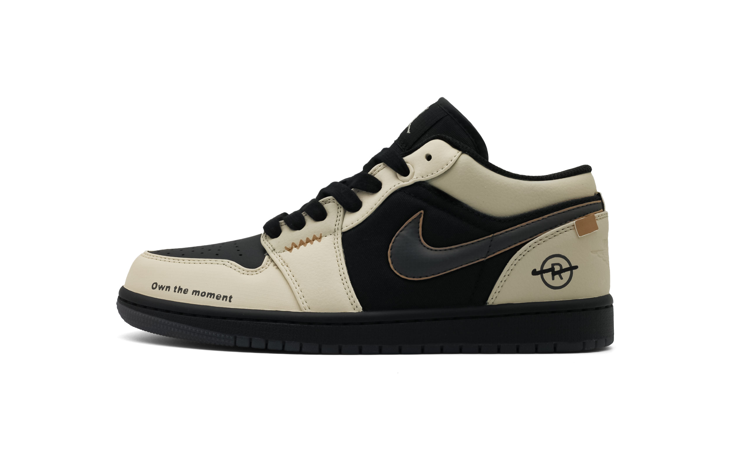 

Jordan Air 1 Abrasion Resistant Low top Vintage баскетбольные кроссовки Unisex Black Brown