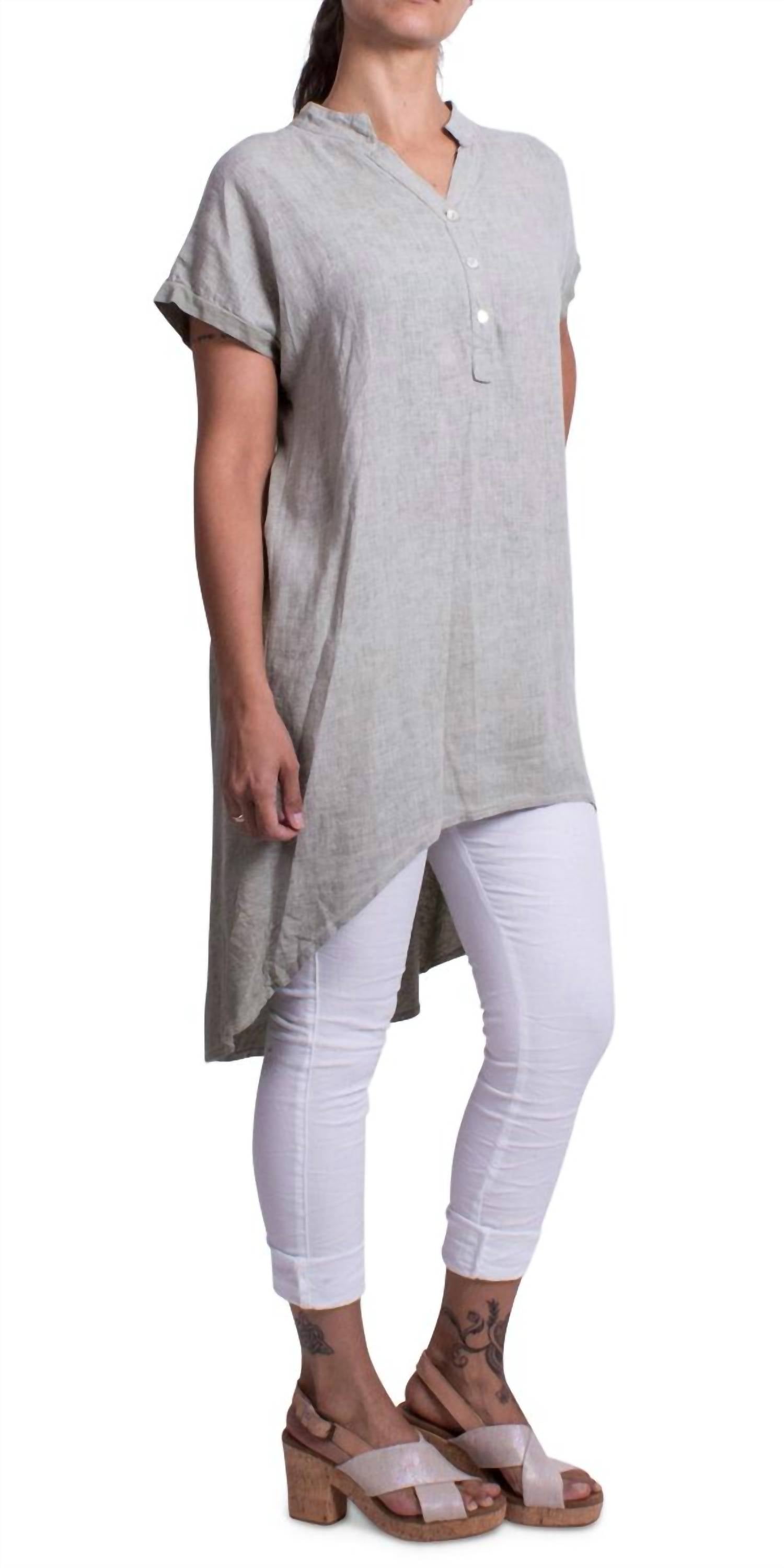 

GIGI MODA Платье-рубашка Silvia зеленого цвета