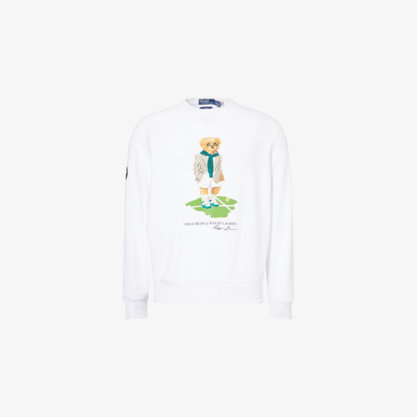 

Поло Ralph Lauren x Уимблдон Polo Bear свитшот из хлопкового джерси Polo Ralph Lauren, белый