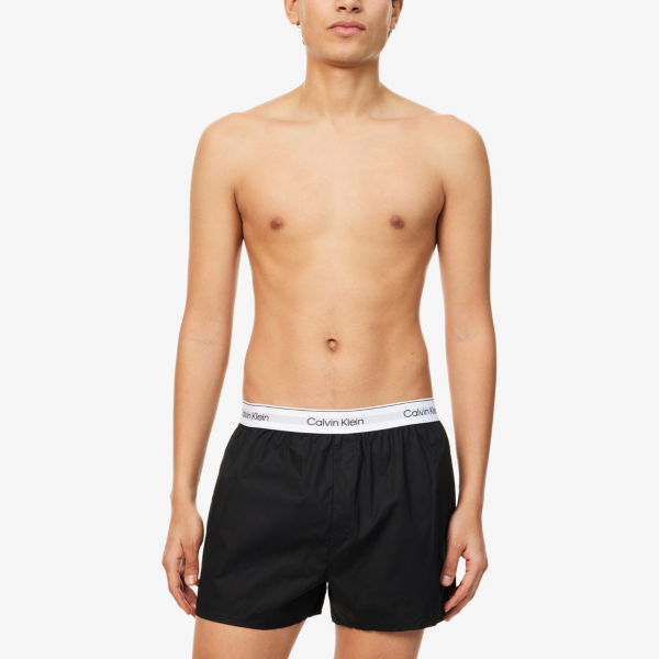 Комплект трусов-боксеров Calvin Klein Icon из стрейч-хлопка 3 шт, черный — фото 2