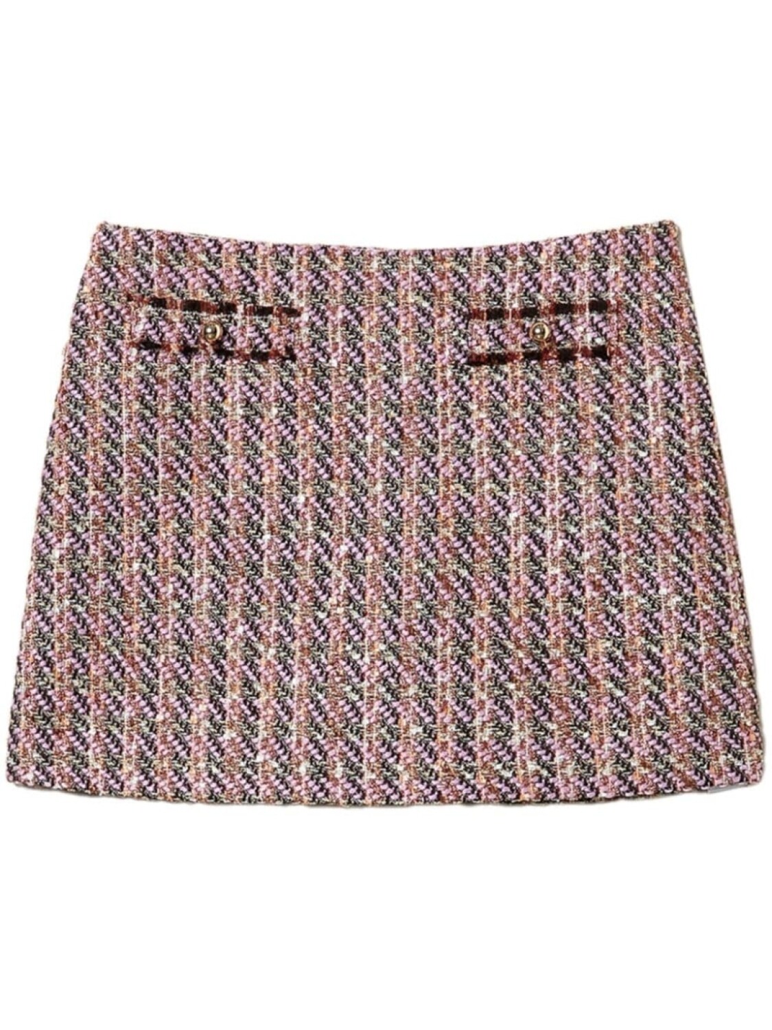 

TWINSET юбка мини с люрексом, розовый