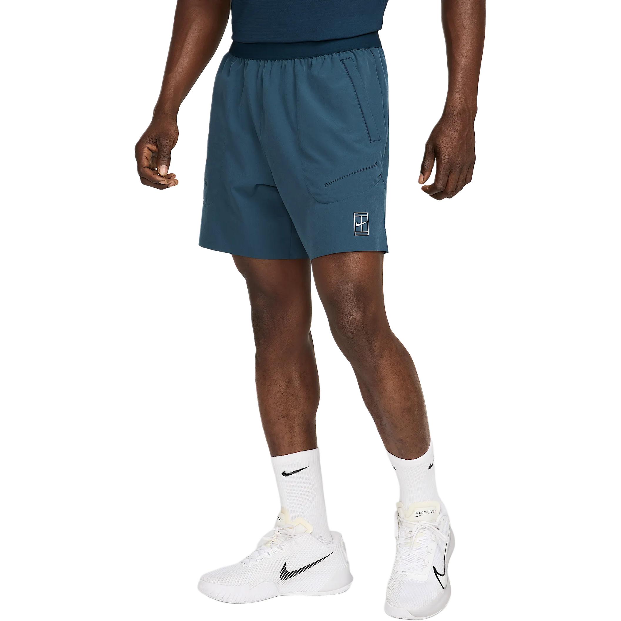 Мужские теннисные шорты Court Advantage Dri FIT 6' Nike, синий — фото 3