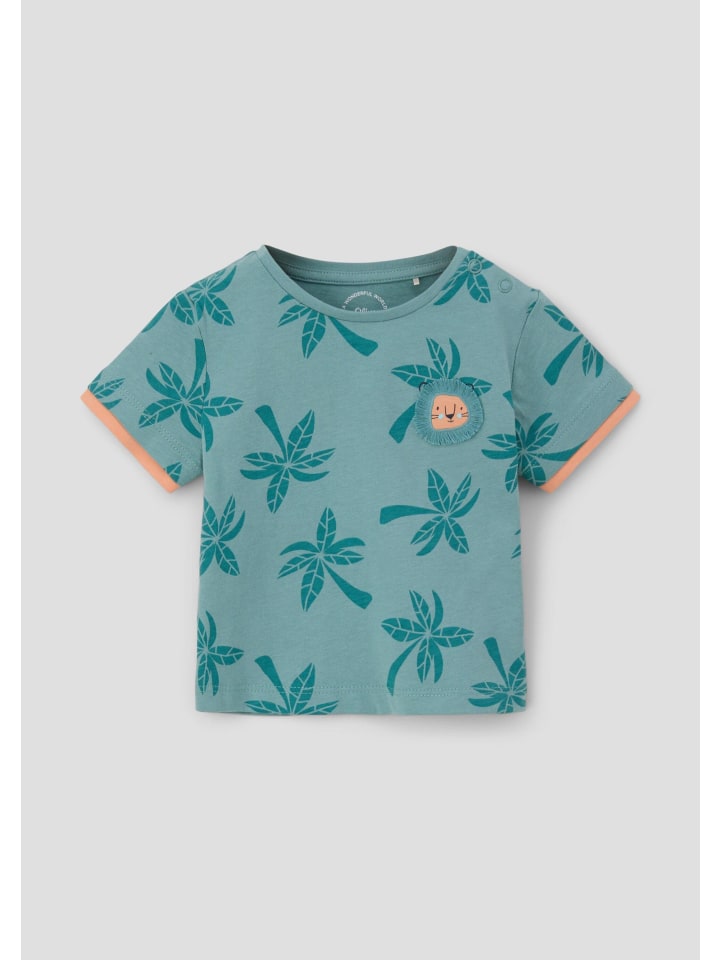 

s.Oliver Футболка цвета 65A9_легкий бензин, Хаки, s.Oliver Футболка цвета 65A9_легкий бензин