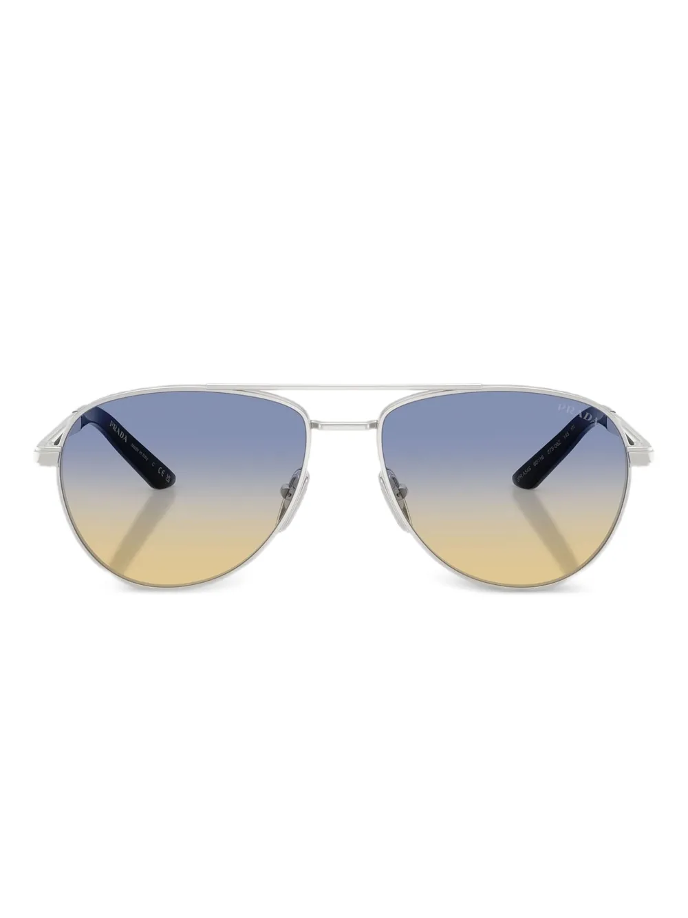 

Солнцезащитные очки с градиентными линзами Prada Eyewear, серебяный