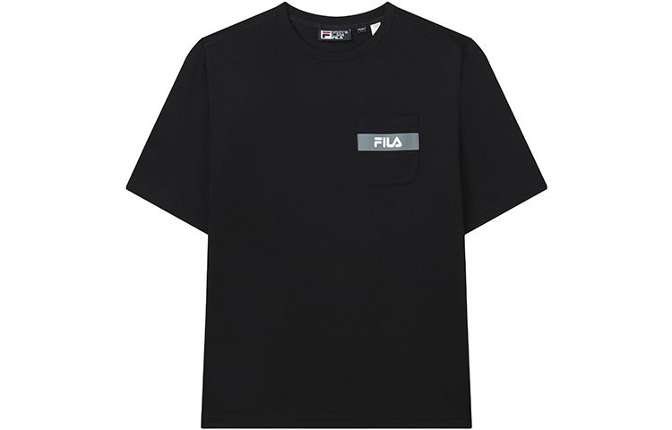 

FILA Футболка с заниженной линией плеч, цвет "угольно-черный", мужская
