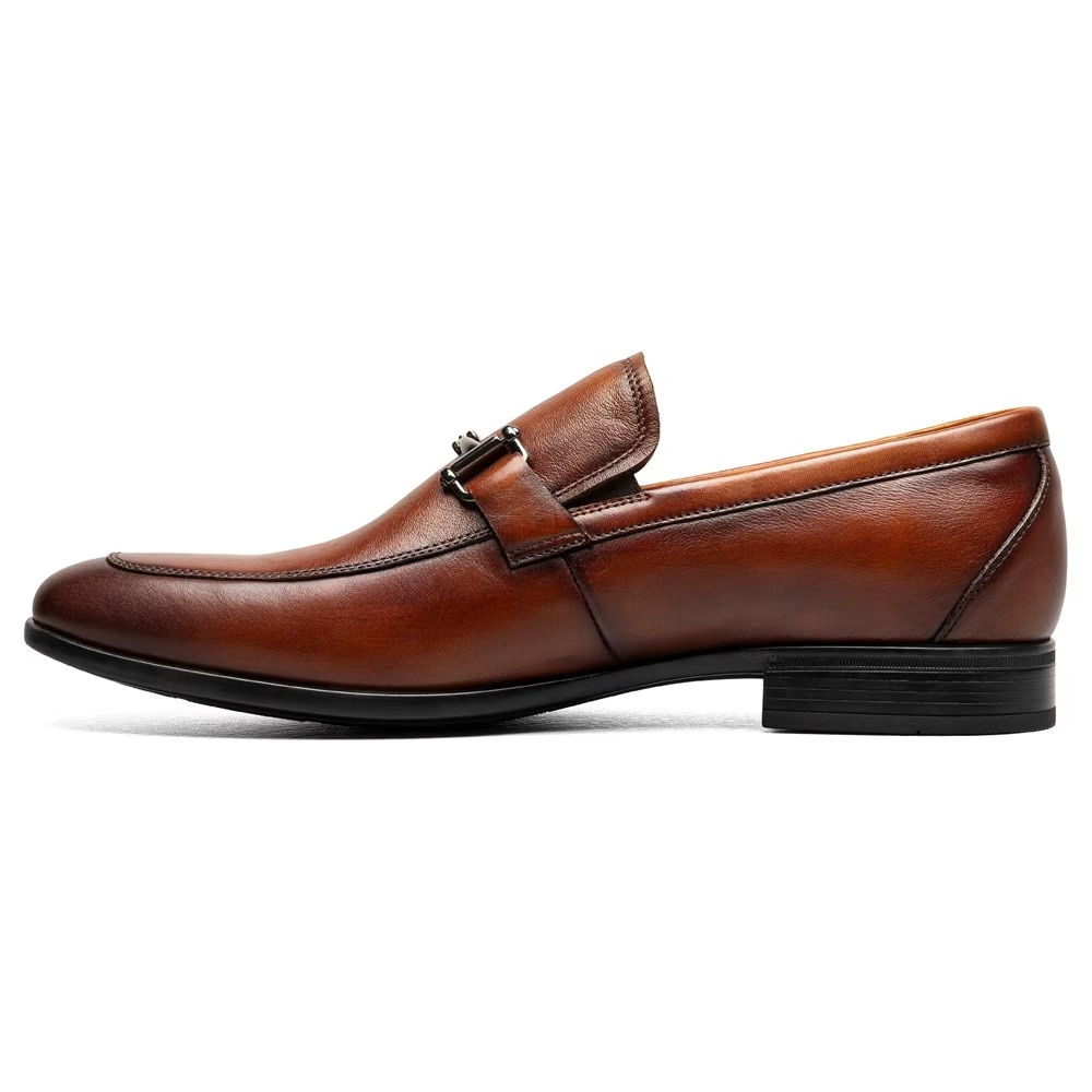 Туфли мокасины Zaffiro с металлической застежкой Florsheim, cognac — фото 4