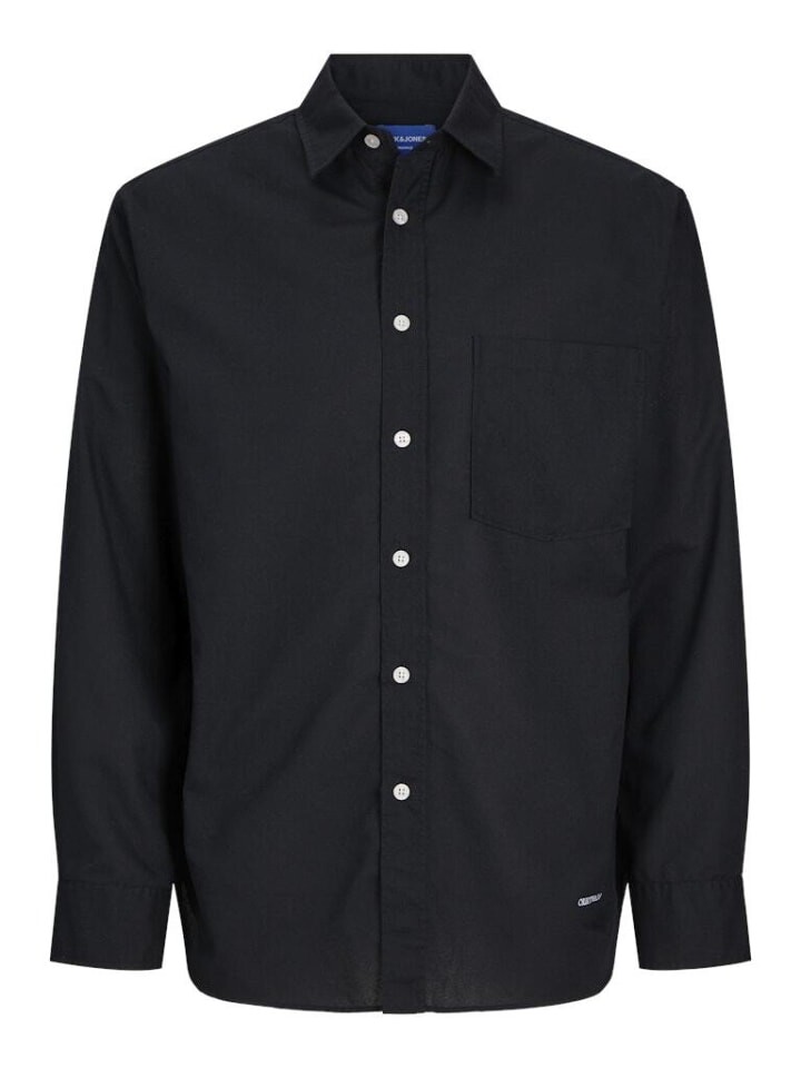 

Рубашка Jack & Jones Langarmhemd, черный