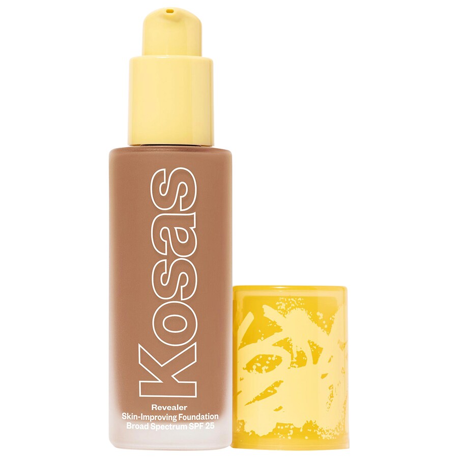 

Тональный крем Revealer Skin-Improving Foundation SPF 25 с гиалуроновой кислотой и ниацинамидом Kosas, 1 oz /30 mL, Medium Deep Neutral 320