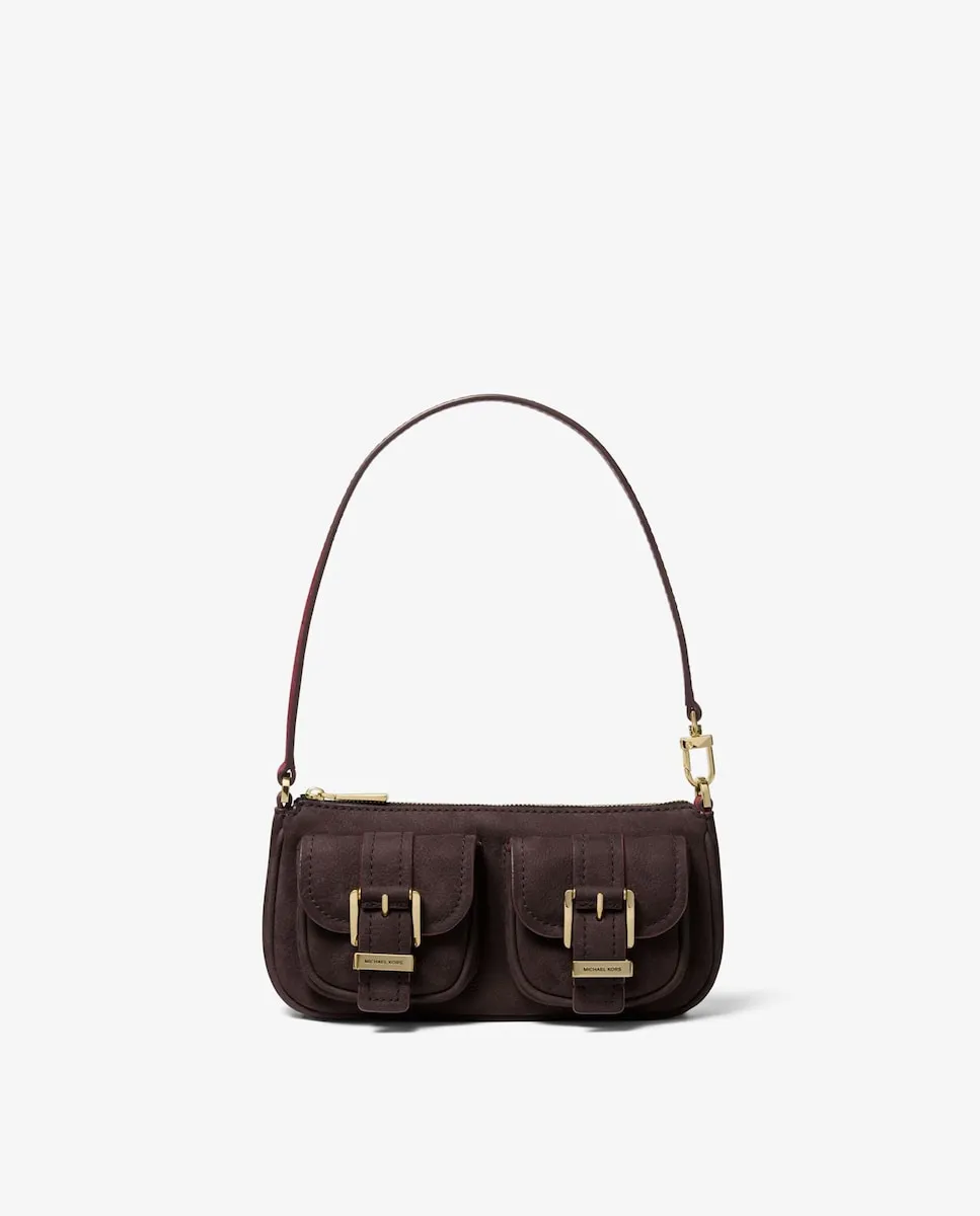 

Сумка через плечо пушет Zoe из замши Michael Michael Kors, темно-коричневый