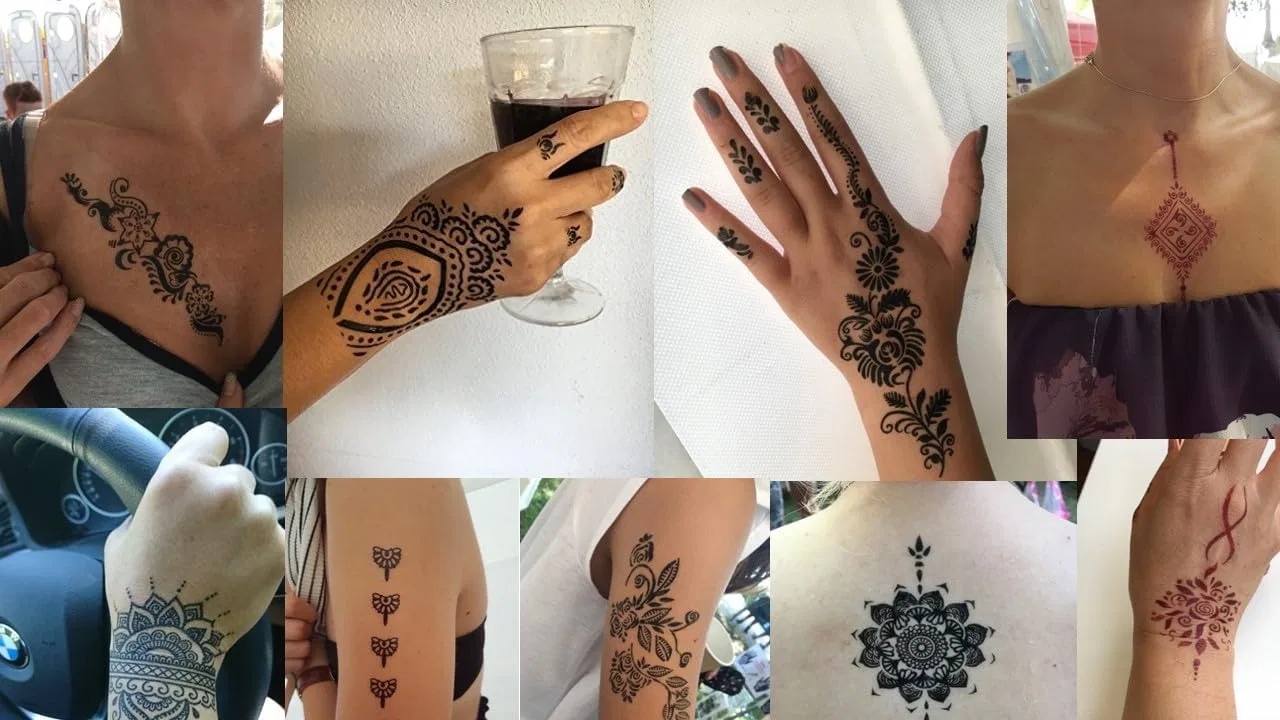 Трафареты для тату хной Maaisa, 12 листов Beyondtattoos — фото 2