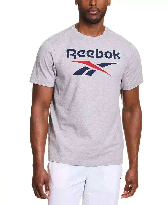 

Мужская классическая футболка с логотипом Reebok, серый