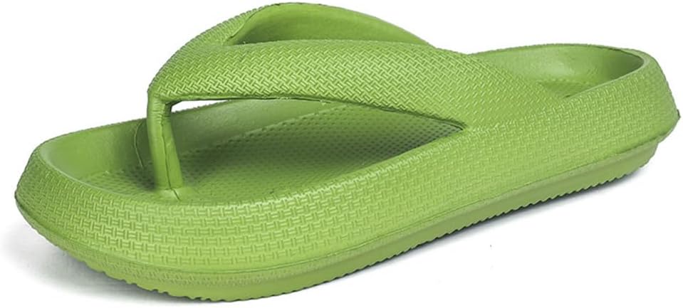 

Вьетнамки для женщин и мужчин, мягкие и легкие шлепанцы с антискользящей подошвой, удобные сандалии для душа, спа, прогулок, бассейна и пляжа Sugureta, зеленый